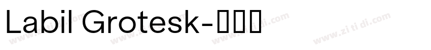 Labil Grotesk字体转换